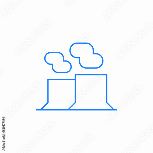 industrial pollution icon sign vector