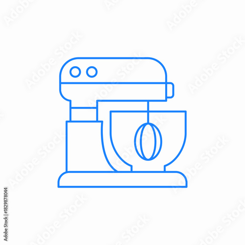 kitchen mixer icon sign vector