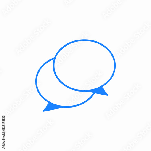 message bubbles icon sign vector
