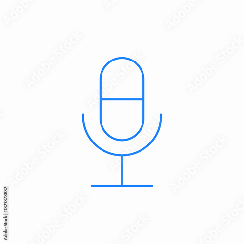 microphone speaker icon sign vector