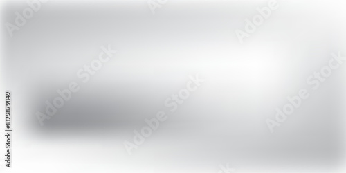 Silver foil background with metal mirror texture. Chrome gradient surface with light gloss simple abstract