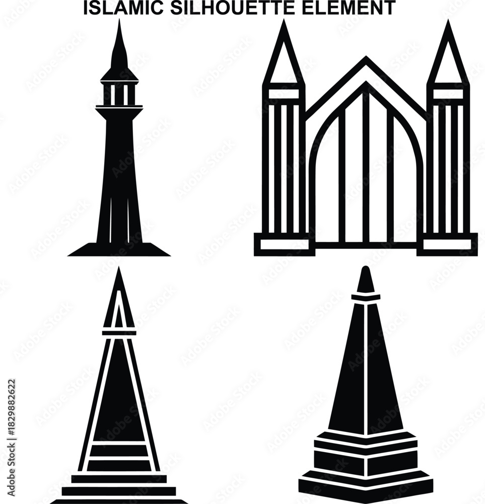 Obraz premium Building Silhouettes Collection