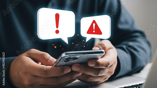 Smartphone Warning Alerts Digital Overload and the Urgency of Information