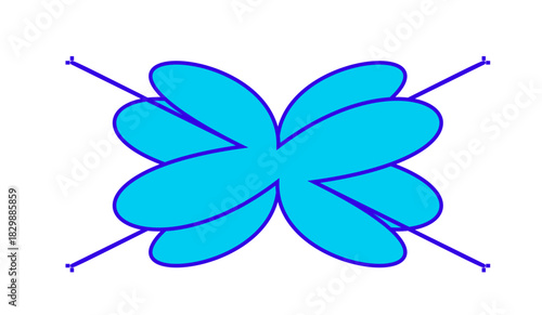 vector illustration of an abstract background with a syringe