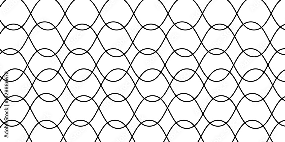 Fototapeta premium elegant abstract black wave lines forming fluid motion on a simple white background vector artwork.