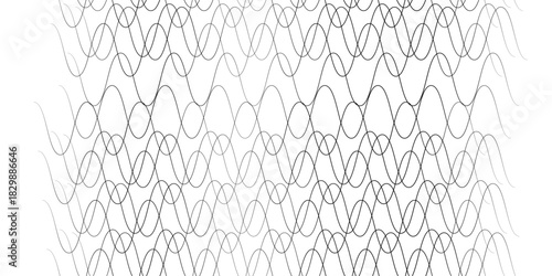 elegant abstract black wave lines forming fluid motion on a simple white background vector artwork.
