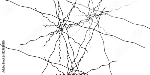 elegant abstract black wave lines forming fluid motion on a simple white background vector artwork.
