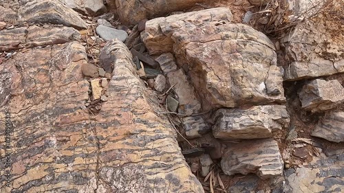 Brachina Gorge Geological Trail: Close-Ups of Ancient Rock Formations and Earth's History in the Flinders Ranges