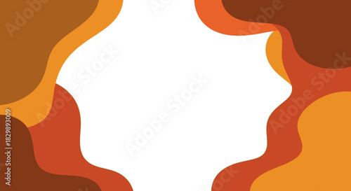 Abstract background with organic shapes and warm colors.