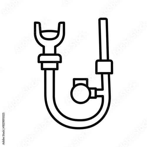 Respiratory System Gas Exchange with Medical Device Outline Icon