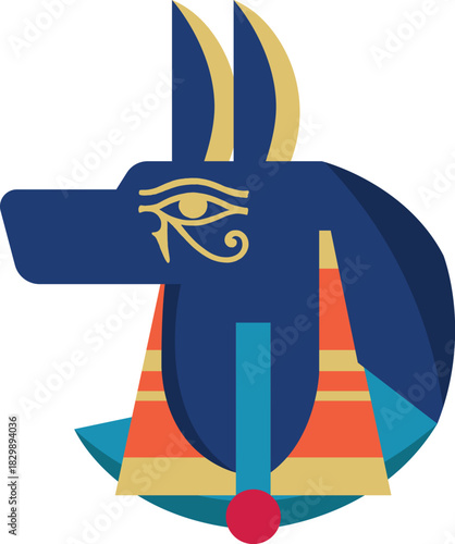 Egypt Gods and Symbols Anubis Illustration