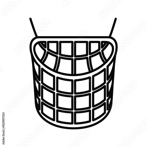Basket Dog Muzzle Line Icon