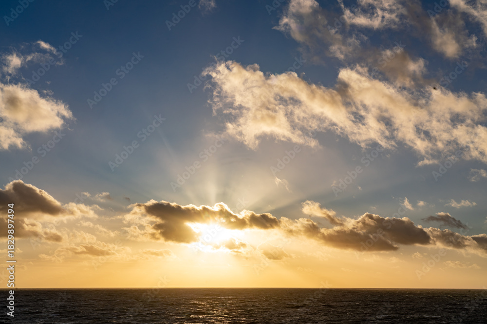 Fototapeta premium sunset at Porth dafarch on the Isle of Anglesey