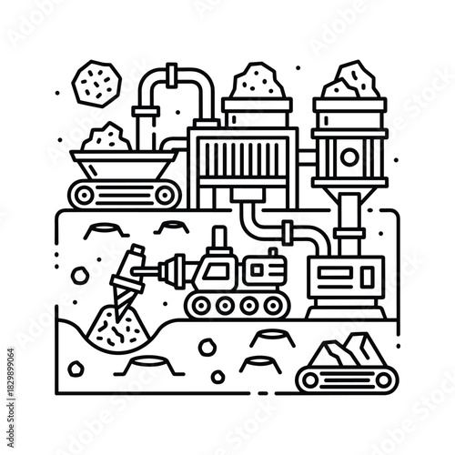 Space Mining and Resource Processing