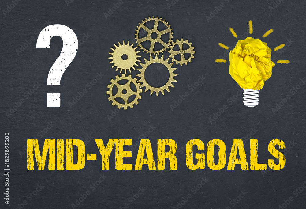 Obraz premium Mid-Year Goals