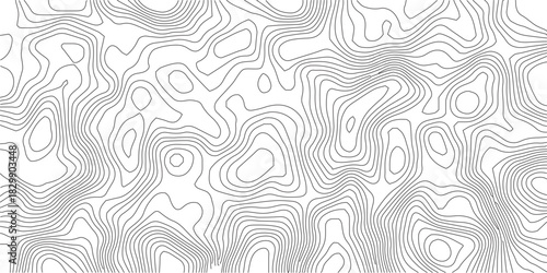 Abstract Topographic background. Geographic line map. Wavy pattern design. Paper texture imitation of a geographical map shades. Vector illustration.	