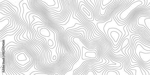 Abstract Topographic background. Geographic line map. Wavy pattern design. Paper texture imitation of a geographical map shades. Vector illustration.	