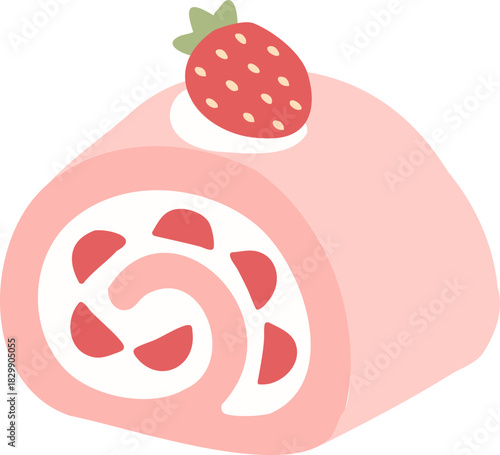 strawberry cake roll