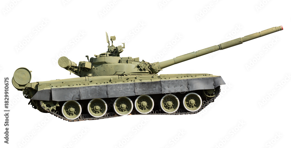 Obraz premium Russian tank isolated on a white background