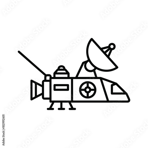 Space Probe Outline Icon