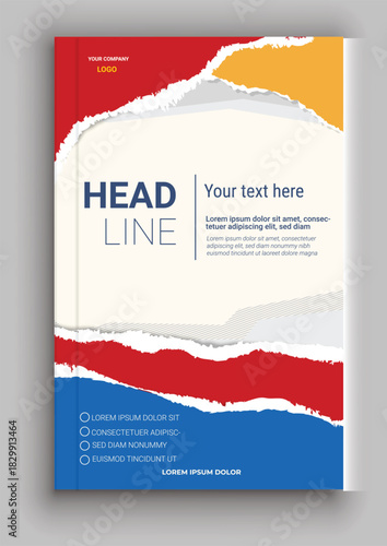 torn paper with space