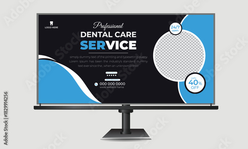 Health Care Medical Web banner, Billboard Cover Print Ready Template Design