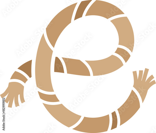 Rope Concept Letter E Logo