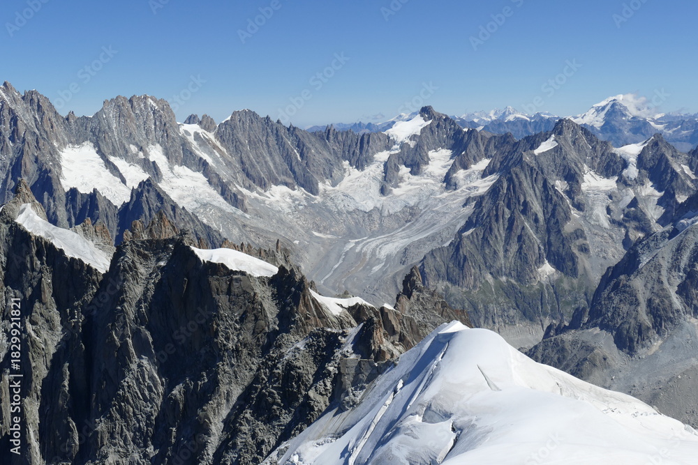 Εκτύπωση καμβά Le massif du Mont-Blanc