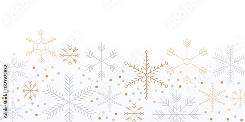 Festive Vector Snowfall Background Design