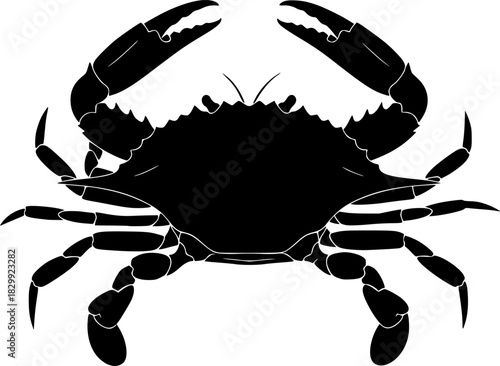 black Crab Silhouette