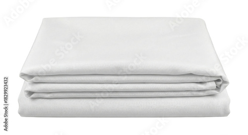Cuadro en lienzo Folded White Cotton Bed Sheet Or Linen Stack