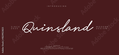 Abstract Fashion font alphabet. Minimal modern urban fonts for logo, brand etc. Typography typeface uppercase lowercase and number vector illustration.