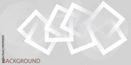 Abstract Grey white  background paper shine and layer element vector for presentation design. Suit for business, corporate, institution, party, festive, seminar