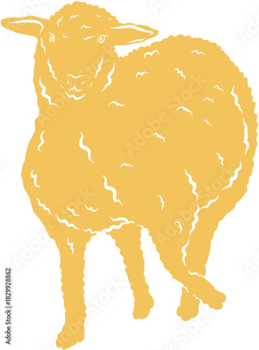 Biblical Doodle Sketch Sheep Animal from Bible