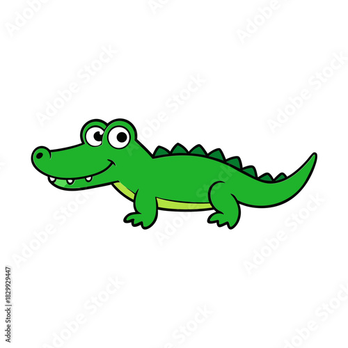 alligator vector clip art for web and graphic design