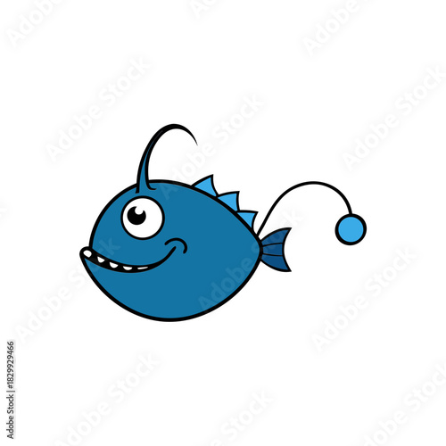 anglerfish vector clip art for web and graphic design