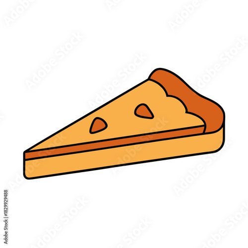 apple pie slice vector clip art for web and graphic design