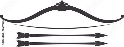 Cross swords, saber and blade logo icon flat Simple vector symbol and bonus icon