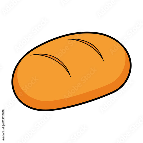 bread loaf vector clip art for web and graphic design