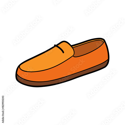 casual loafers vector clip art for web and graphic design