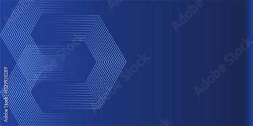 Abstract blue gradiant background with hexagon line effect. abstract geometric layer for dynamic backdrop modern design. Modern wallpapers. Eps10