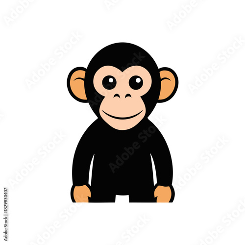 chimpanzee vector clip art for web and graphic design