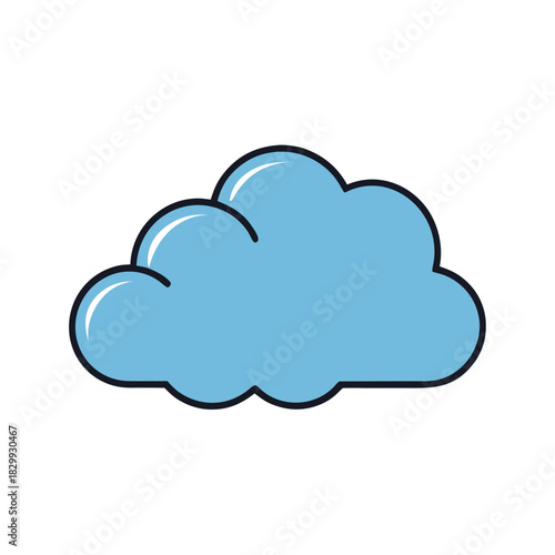 cloudy icon vector clip art for web and graphic design