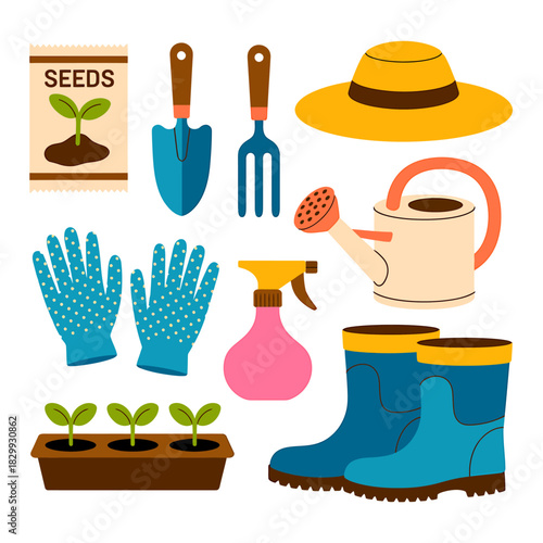 Gardening tools and essentials collection