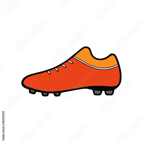 Vector Clip Art Football Boots on White Background for Web and Graphic Design