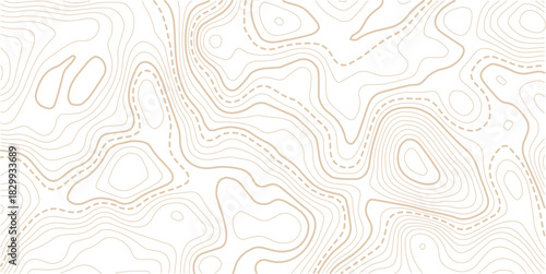 Topographic Contour Art in the Style of Classic Surveyor Maps with Rustic Linework, and a Strong Connection to Natural Geography.beautiful white and black contour topo wavy patten.
