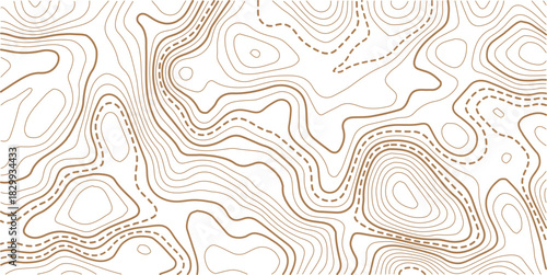  Modern design with White background with topographic wavy pattern design.Topographic gold luxury map background. Geographic abstract pattern.