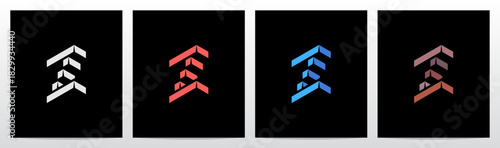 Brick Block Stack Building Structure 3-Dimensional Letter Initial Logo Design Z