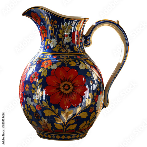 ceramic vase isolated on white