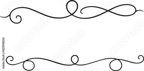 Elegant flourish dividers simple decorative elements for design and layout